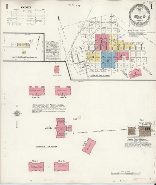 Sanborn Fire Insurance Map from Bonner, Missoula County, Montana. (1932) – Historic Sanborn Fire Insurance Map Print