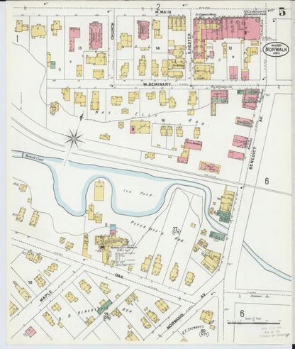 Sanborn Fire Insurance Map from Norwalk, Huron County, Ohio (1899), Sheet #0005 - Historic Sanborn Fire Insurance Map Print, vintage old map wall art, antique decor, genealogy gift, Ohio Ohio map