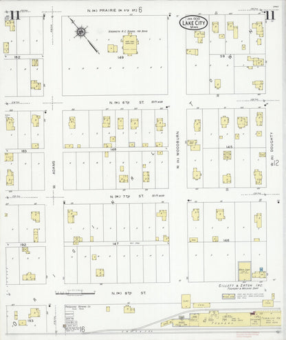 Sanborn Fire Insurance Map from Lake City, Wabasha County, Minnesota (1930), Sheet #0011 - Historic Sanborn Fire Insurance Map Print, vintage old map wall art, antique decor, genealogy gift, Minnesota Minnesota map