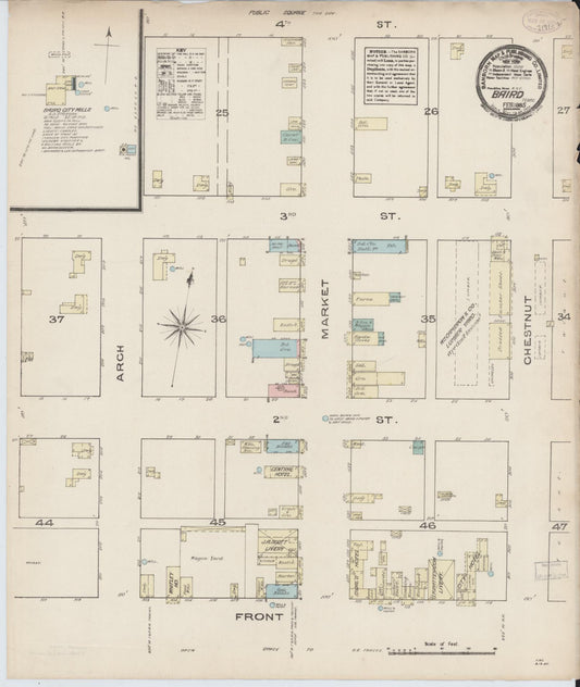 Sanborn Fire Insurance Map from Baird, Callahan County, Texas (1885), Sheet #0001 - Historic Sanborn Fire Insurance Map Print, vintage old map wall art, antique decor, genealogy gift, Texas Texas map