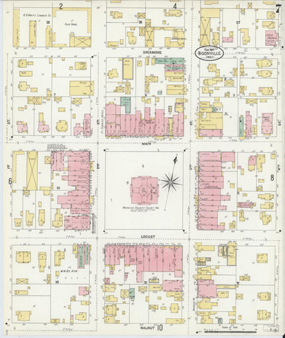 Sanborn Fire Insurance Map from Boonville, Warrick County, Indiana (1907), Sheet #0007 - Historic Sanborn Fire Insurance Map Print, vintage old map wall art, antique decor, genealogy gift, Indiana Indiana map