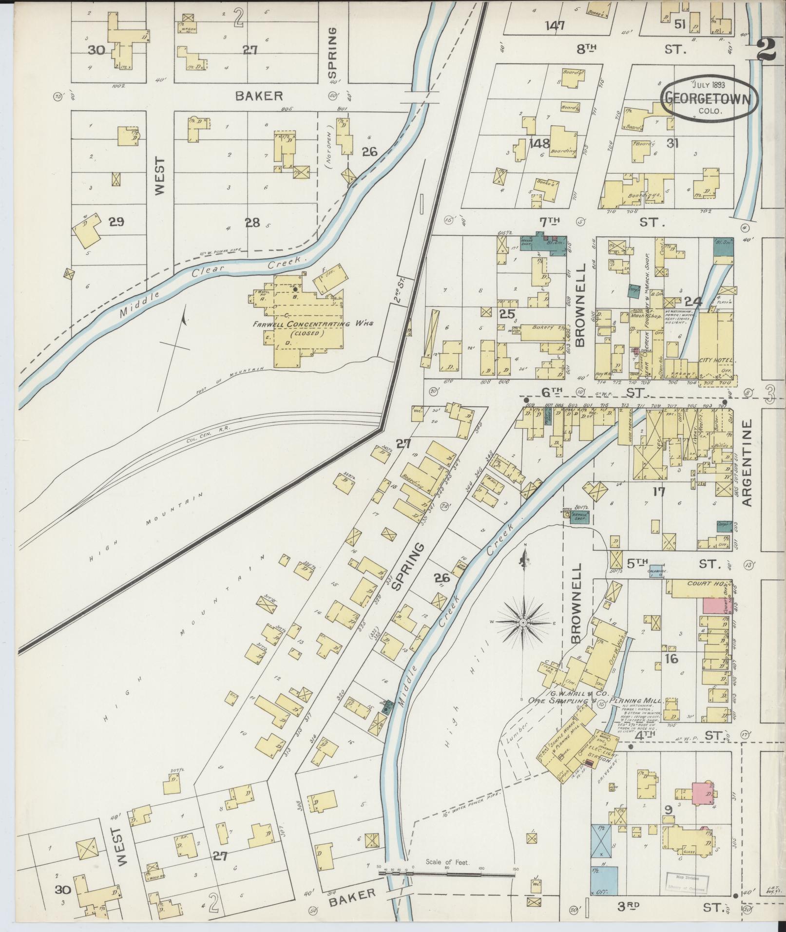Sanborn Fire Insurance Map from Georgetown, Clear Creek County ...