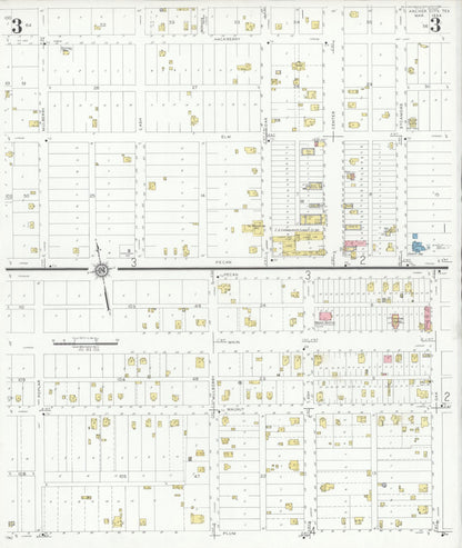 Sanborn Fire Insurance Map from Archer City, Archer County, Texas (1934), Sheet #0003 - Complete Map Set gallery image, historic Sanborn map, vintage wall art, Texas Texas