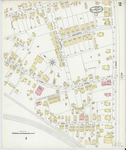 Sanborn Fire Insurance Map from Plymouth, Luzerne County, Pennsylvania (1896), Sheet #0002 - Complete Map Set gallery image, historic Sanborn map, vintage wall art, Pennsylvania Pennsylvania