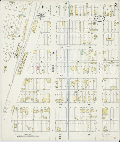Sanborn Fire Insurance Map from Creede, Mineral County, Colorado (1898), Sheet #0003 - Complete Map Set gallery image, historic Sanborn map, vintage wall art, Colorado Colorado