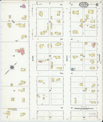 Sanborn Fire Insurance Map from Chatfield, Fillmore And Olmsted Counties, Minnesota (1920), Sheet #0006 - Complete Map Set gallery image, historic Sanborn map, vintage wall art, Minnesota Minnesota