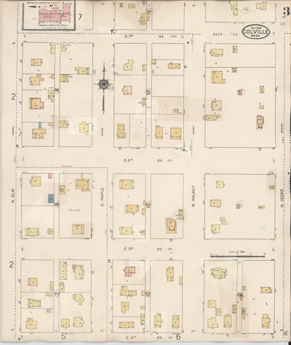 Sanborn Fire Insurance Map from Colville, Stevens County, Washington (1940), Sheet #0003 - Complete Map Set gallery image, historic Sanborn map, vintage wall art, Washington Washington