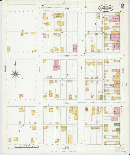Sanborn Fire Insurance Map from Montgomery, Le Sueur  County, Minnesota (1904), Sheet #0002 - Complete Map Set gallery image, historic Sanborn map, vintage wall art, Minnesota Minnesota