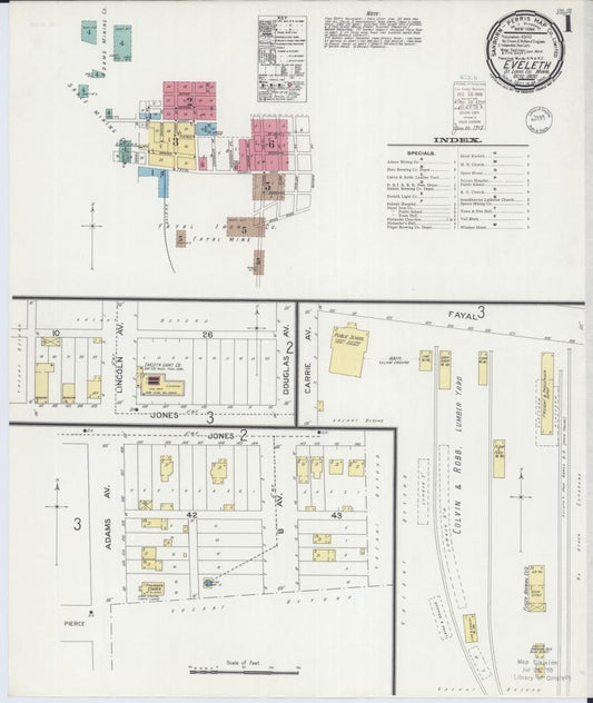 Sanborn Fire Insurance Map from Eveleth, Saint Louis County, Minnesota. (1900) – Map View