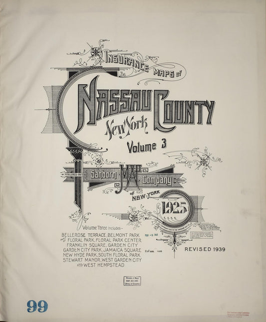 Sanborn Fire Insurance Map from Nassau, Nassau County, New York (1939), Sheet #0001 - Historic Sanborn Fire Insurance Map Print, vintage old map wall art, antique decor, genealogy gift, New York New York map