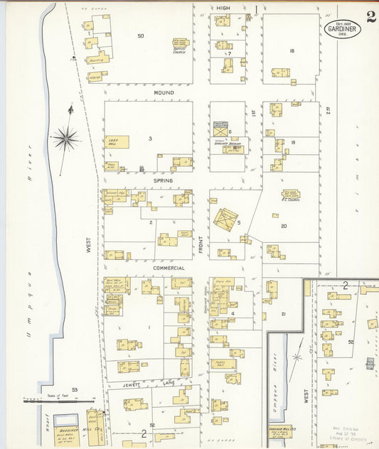Sanborn Fire Insurance Map from Gardiner, Douglas County, Oregon (1907), Sheet #0002 - Historic Sanborn Fire Insurance Map Print, vintage old map wall art, antique decor, genealogy gift, Oregon Oregon map