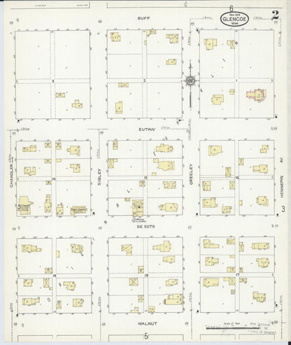 Sanborn Fire Insurance Map from Glencoe, Mcleod County, Minnesota (1914), Sheet #0002 - Complete Map Set gallery image, historic Sanborn map, vintage wall art, Minnesota Minnesota