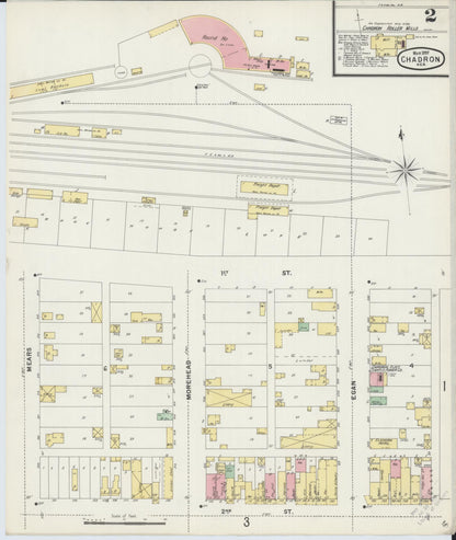 Sanborn Fire Insurance Map from Chadron, Dawes County, Nebraska (1897), Sheet #0002 - Complete Map Set gallery image, historic Sanborn map, vintage wall art, Nebraska Nebraska