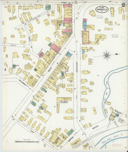 Sanborn Fire Insurance Map from Boonville, Oneida County, New York (1904), Sheet #0002 - Complete Map Set gallery image, historic Sanborn map, vintage wall art, New York New York