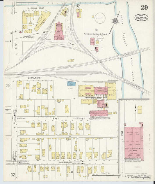 Sanborn Fire Insurance Map from Newark, Licking County, Ohio (1912), Sheet #0029