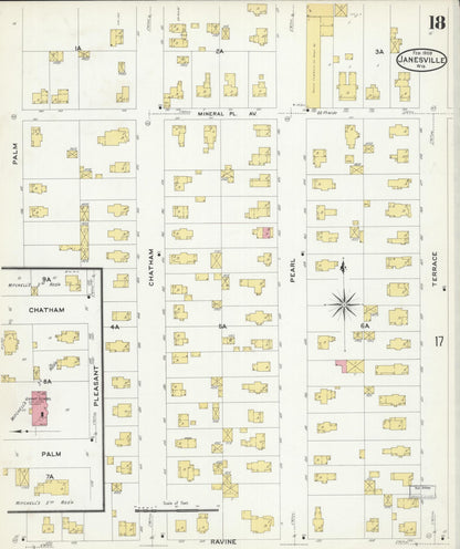 Sanborn Fire Insurance Map from Janesville, Rock County, Wisconsin (1909), Sheet #0018 - Complete Map Set gallery image, historic Sanborn map, vintage wall art, Wisconsin Wisconsin