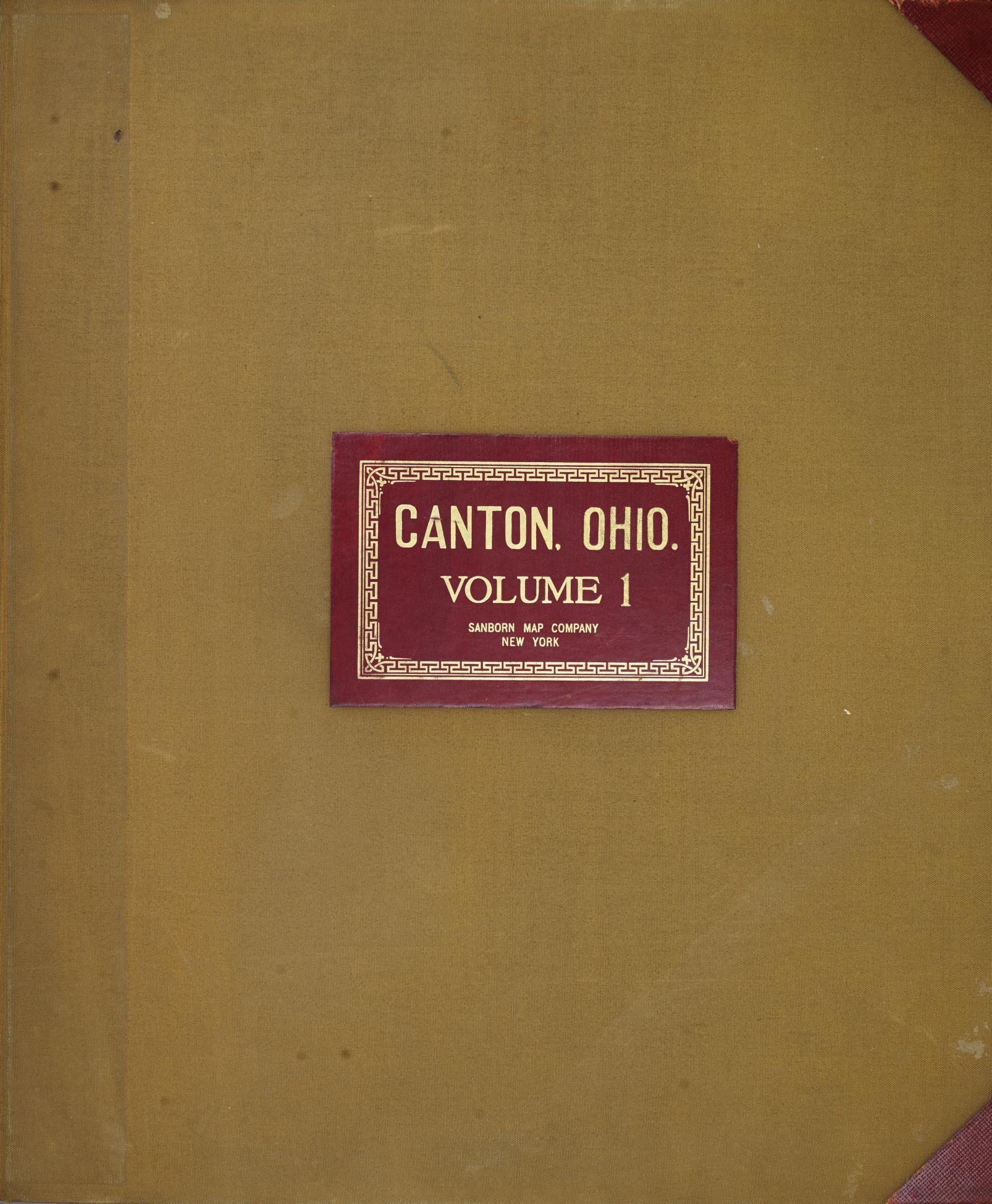 Sanborn Fire Insurance Map from Canton, Stark County, Ohio (1950), Sheet #0001 - Complete Map Set gallery image, historic Sanborn map, vintage wall art, Ohio Ohio