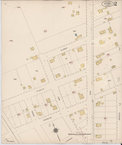 Sanborn Fire Insurance Map from Mount Angel, Marion County, Oregon (1931), Sheet #0002 - Complete Map Set gallery image, historic Sanborn map, vintage wall art, Oregon Oregon