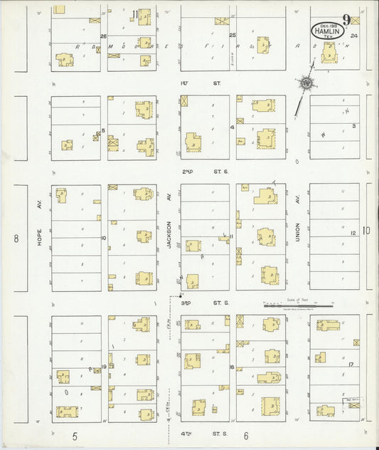 Sanborn Fire Insurance Map from Hamlin, Jones County, Texas (1919), Sheet #0009