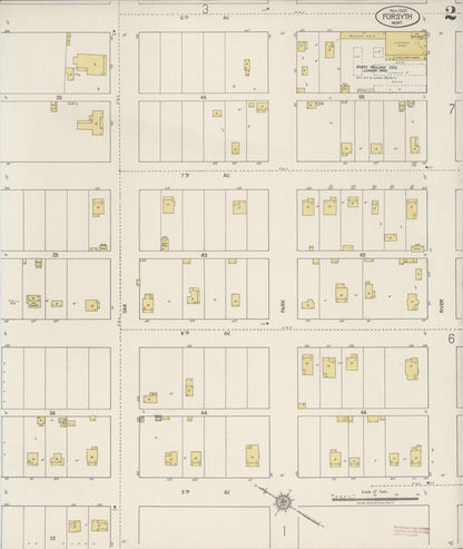 Sanborn Fire Insurance Map from Forsyth, Rosebud County, Montana (1920), Sheet #0002 - Complete Map Set gallery image, historic Sanborn map, vintage wall art, Montana Montana