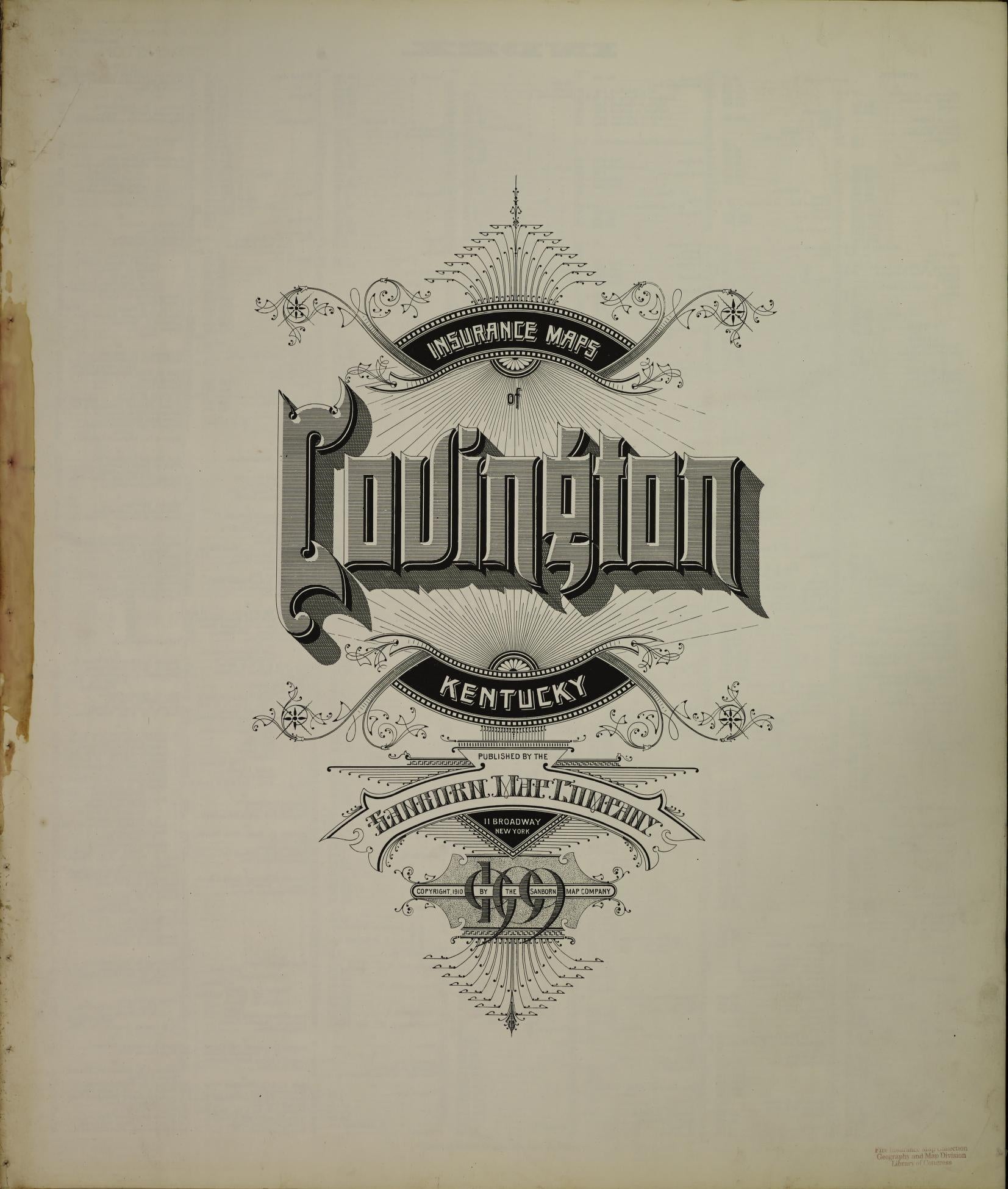 Sanborn Fire Insurance Map from Covington, Kenton County, Kentucky (1909), Sheet #0001 - Historic Sanborn Fire Insurance Map Print, vintage old map wall art, antique decor, genealogy gift, Kentucky Kentucky map