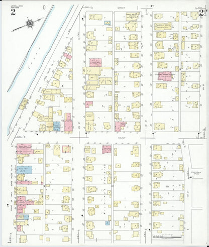 Sanborn Fire Insurance Map from Lowell, Washington County, Ohio (1948), Sheet #0002 - Complete Map Set gallery image, historic Sanborn map, vintage wall art, Ohio Ohio