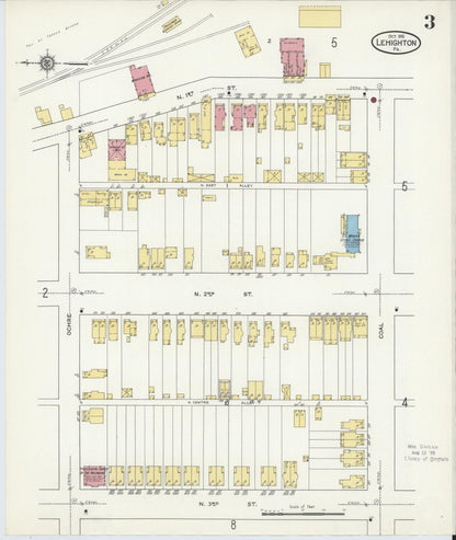 Sanborn Fire Insurance Map from Lehighton, Carbon County, Pennsylvania (1915), Sheet #0003 - Complete Map Set gallery image, historic Sanborn map, vintage wall art, Pennsylvania Pennsylvania