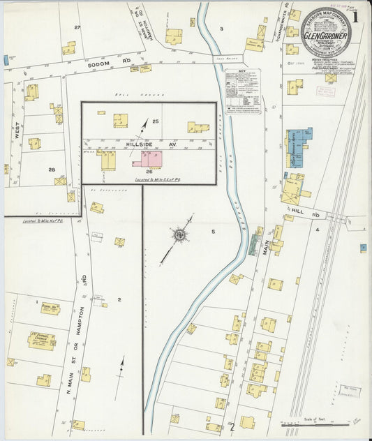 Sanborn Fire Insurance Map from Glen Gardner, Hunterdon County, New Jersey. (1909) – Historic Sanborn Fire Insurance Map Print