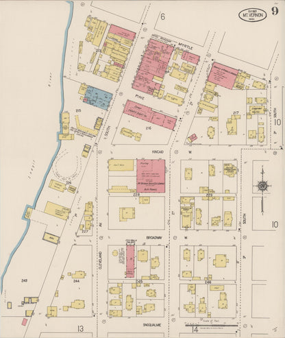 Sanborn Fire Insurance Map from Mount Vernon, Skagit County, Washington (1921), Sheet #0009 - Complete Map Set gallery image, historic Sanborn map, vintage wall art, Washington Washington