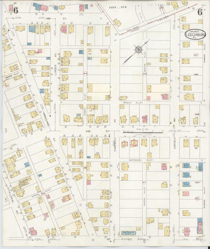 Sanborn Fire Insurance Map from Leechburg, Armstrong County, Pennsylvania (1943), Sheet #0006 - Complete Map Set gallery image, historic Sanborn map, vintage wall art, Pennsylvania Pennsylvania