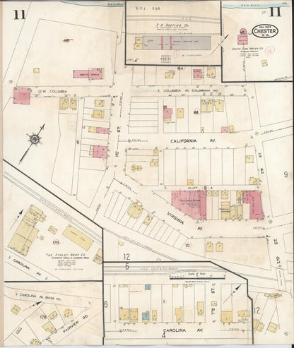 Sanborn Fire Insurance Map from Chester, Hancock County, West Virginia (1942), Sheet #0011 - Complete Map Set gallery image, historic Sanborn map, vintage wall art, West Virginia West Virginia