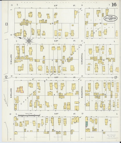 Sanborn Fire Insurance Map from Stillwater, Washington County, Minnesota (1898), Sheet #0016 - Complete Map Set gallery image, historic Sanborn map, vintage wall art, Minnesota Minnesota
