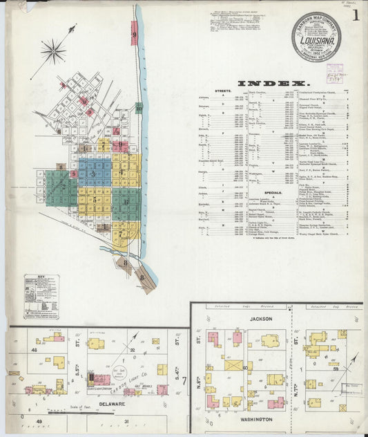 Sanborn Fire Insurance Map from Louisiana, Pike County, Missouri. (1902) – Historic Sanborn Fire Insurance Map Print