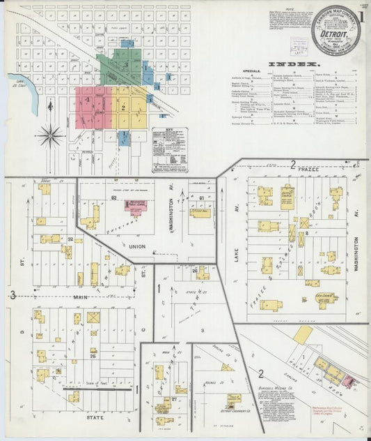 Sanborn Fire Insurance Map from Detroit Lakes, Becker County, Minnesota. (1904) – Map View