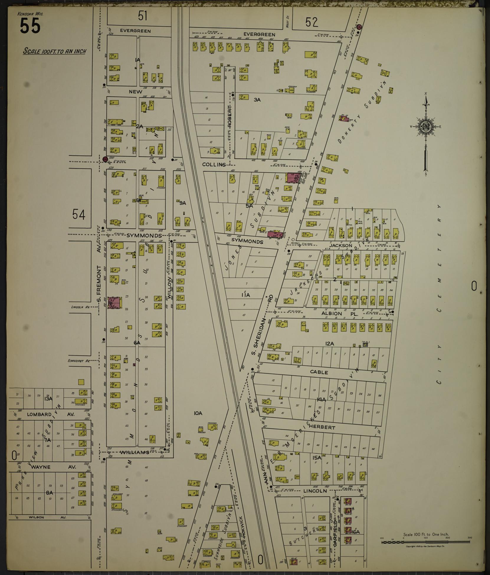 Sanborn Fire Insurance Map from Kenosha, Kenosha County, Wisconsin. (1918), Sheet 59