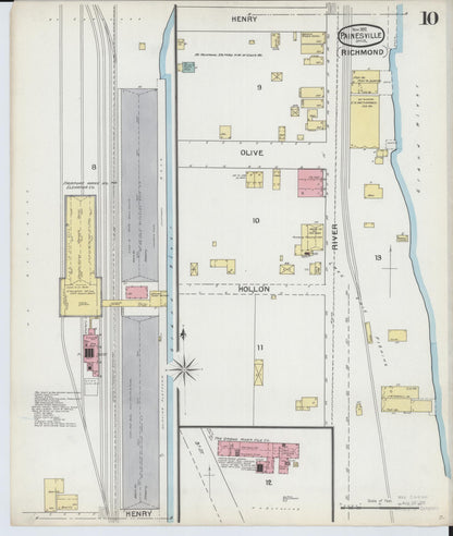 Sanborn Fire Insurance Map from Painesville, Lake County, Ohio (1892), Sheet #0010 - Complete Map Set gallery image, historic Sanborn map, vintage wall art, Ohio Ohio