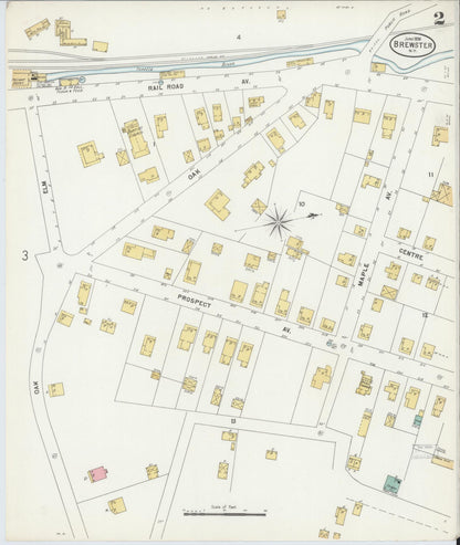 Sanborn Fire Insurance Map from Brewster, Putnam County, New York (1898), Sheet #0002 - Complete Map Set gallery image, historic Sanborn map, vintage wall art, New York New York