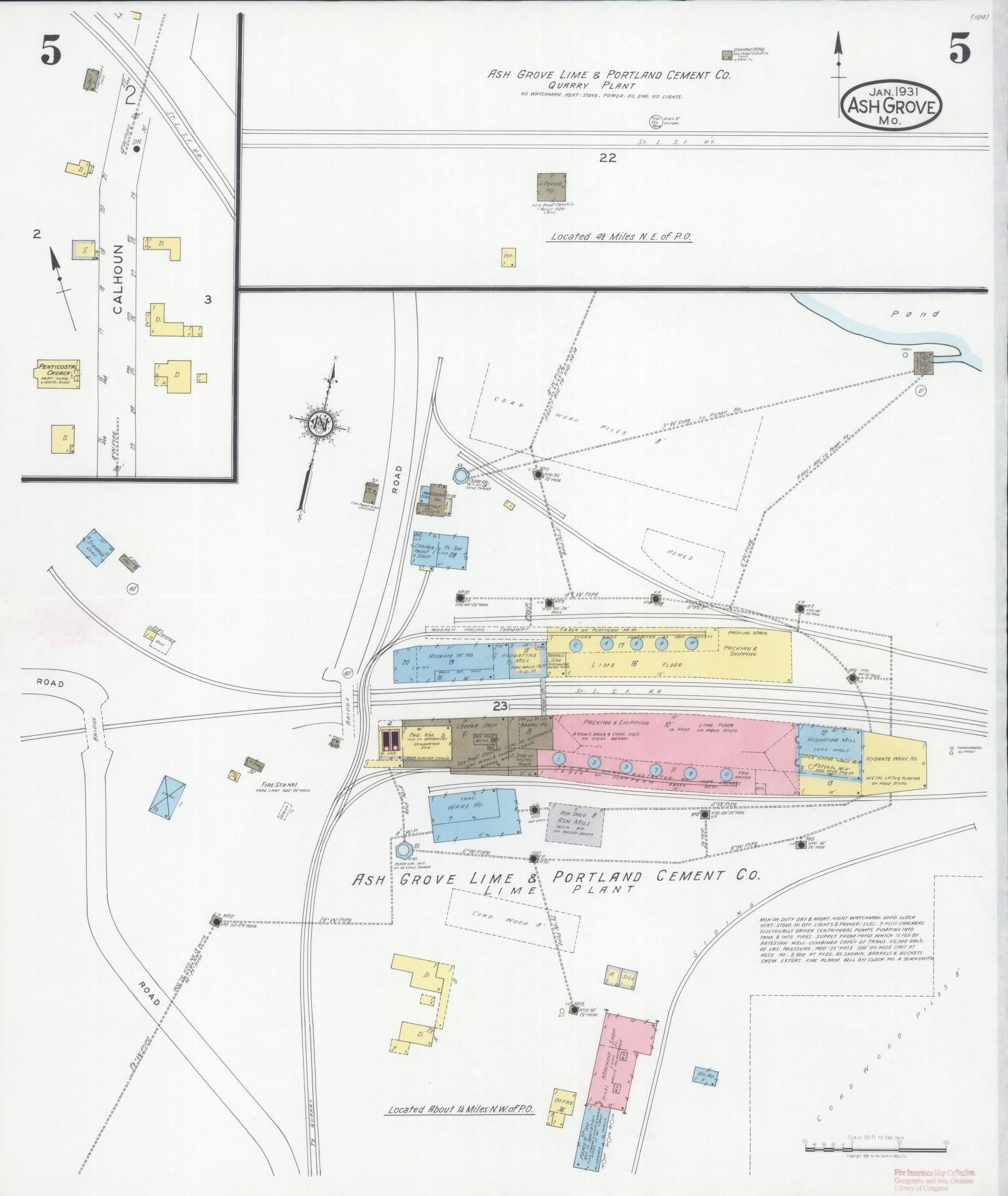 Sanborn Fire Insurance Map from Ash Grove, Greene County, Missouri (1931), Sheet #0005 - Complete Map Set gallery image, historic Sanborn map, vintage wall art, Missouri Missouri