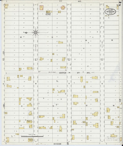 Sanborn Fire Insurance Map from Anoka, Anoka County, Minnesota (1898), Sheet #0007 - Complete Map Set gallery image, historic Sanborn map, vintage wall art, Minnesota Minnesota