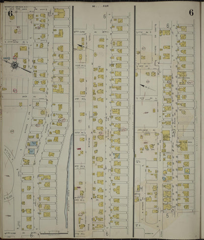 Sanborn Fire Insurance Map from Myrtle Beach, Horry County, South Carolina (1949), Sheet #0006 - Complete Map Set gallery image, historic Sanborn map, vintage wall art, South Carolina South Carolina