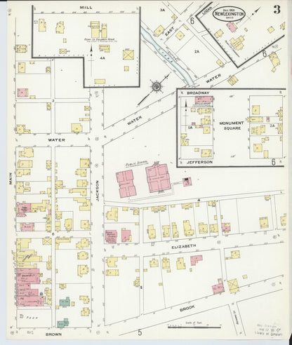 Sanborn Fire Insurance Map from New Lexington, Perry County, Ohio (1909), Sheet #0003 - Complete Map Set gallery image, historic Sanborn map, vintage wall art, Ohio Ohio
