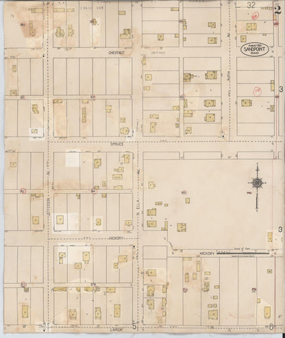 Sanborn Fire Insurance Map from Sandpoint, Bonner County, Idaho (1948), Sheet #0002 - Complete Map Set gallery image, historic Sanborn map, vintage wall art, Idaho Idaho