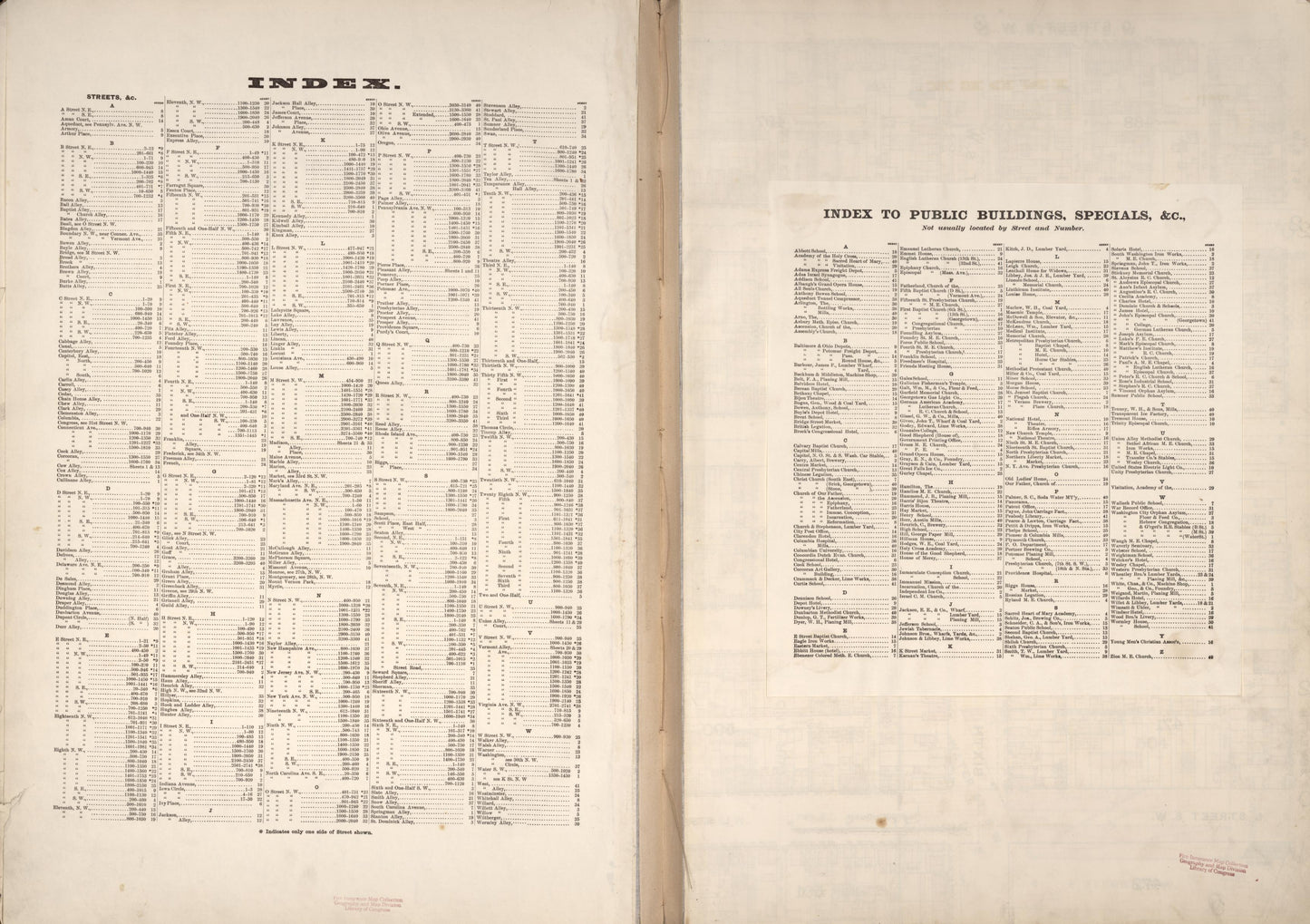 Sanborn Fire Insurance Map from Washington, District of Columbia, District of Columbia. (1888) – Historic Sanborn Fire Insurance Map Print