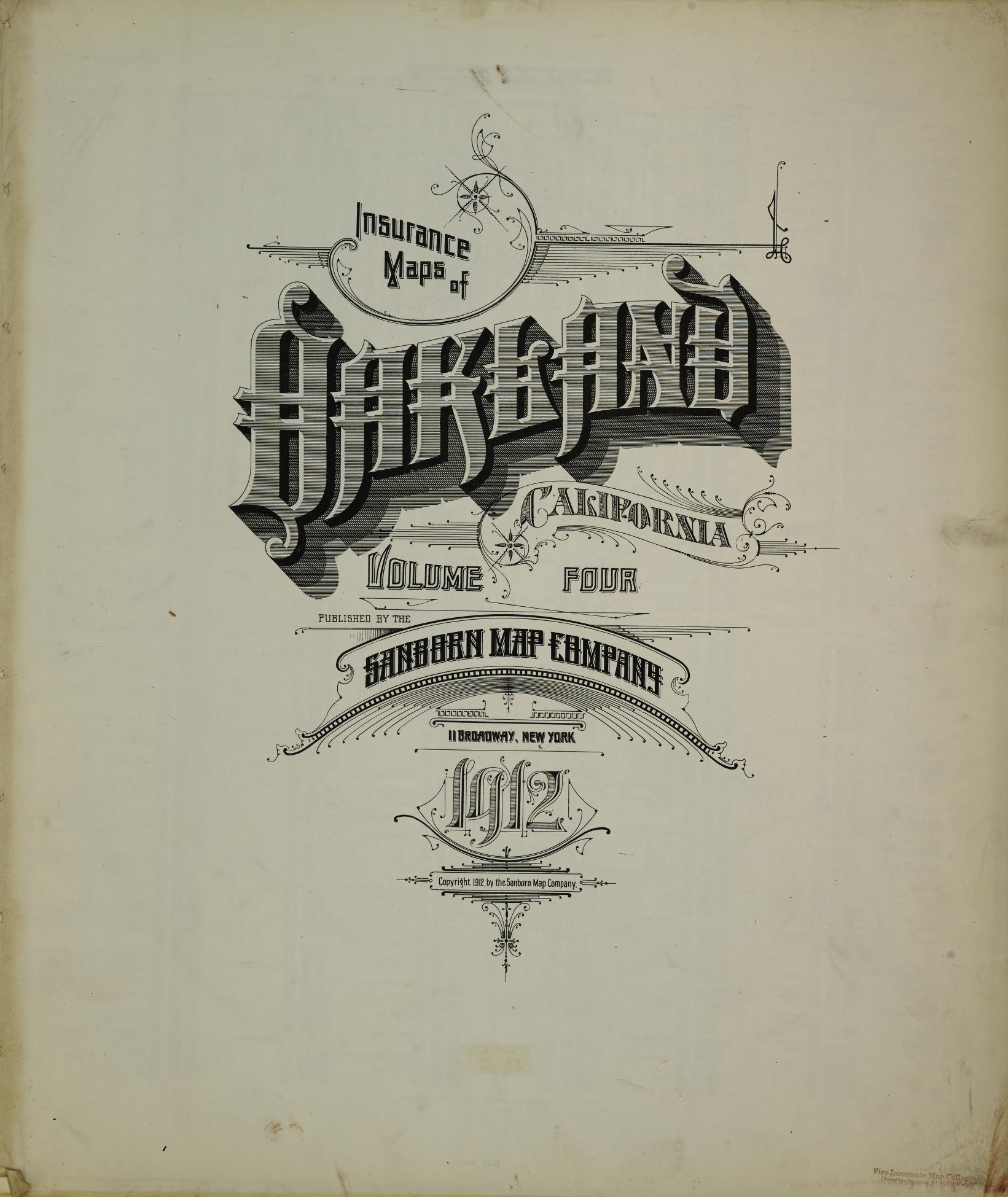 Sanborn Fire Insurance Map from Oakland, Alameda County, California (1912), Sheet #0001 - Complete Map Set gallery image, historic Sanborn map, vintage wall art, California California