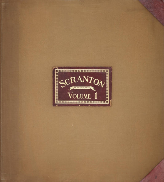 Sanborn Fire Insurance Map from Scranton, Lackawanna County, Pennsylvania (1949), Sheet #0001 - Historic Sanborn Fire Insurance Map Print, vintage old map wall art, antique decor, genealogy gift, Pennsylvania Pennsylvania map