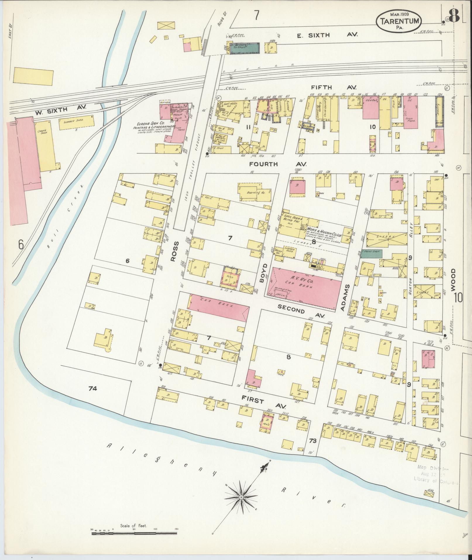 Sanborn Fire Insurance Map from Tarentum, Allegheny County ...