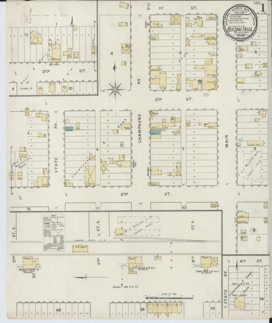 Sanborn Fire Insurance Map from Red Lake Falls, Red Lake County, Minnesota. (1894) – Map View