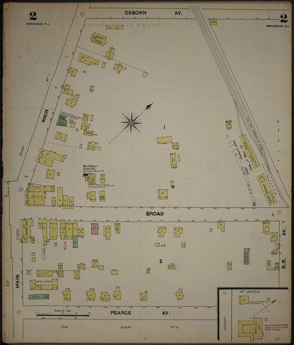 Sanborn Fire Insurance Map from New Jersey Coast, New Jersey Coast, New Jersey (1890), Sheet #0002 - Complete Map Set gallery image, historic Sanborn map, vintage wall art, New Jersey Coast New Jersey
