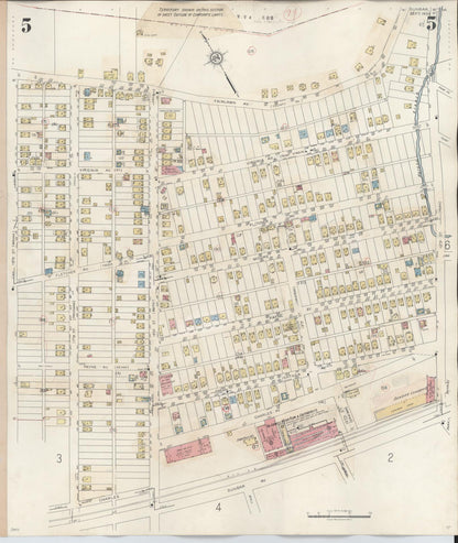 Sanborn Fire Insurance Map from Dunbar, Kanawha County, West Virginia (1950), Sheet #0005 - Complete Map Set gallery image, historic Sanborn map, vintage wall art, West Virginia West Virginia
