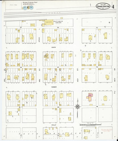 Sanborn Fire Insurance Map from Grand Junction, Greene County, Iowa (1918), Sheet #0004 - Historic Sanborn Fire Insurance Map Print